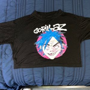 Gorillaz crew neck crop top